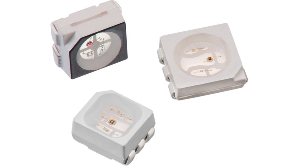 SMD-LED'S, 2020, RGB, B 465 nm, G 515 nm, R 635 nm